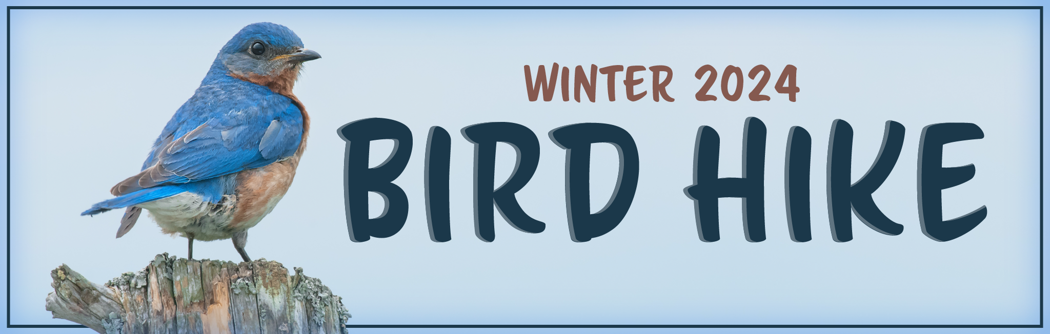 Winter 2024 Bird Hike Event Banner