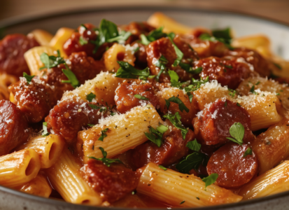 One Pot Chorizo Pasta Feature